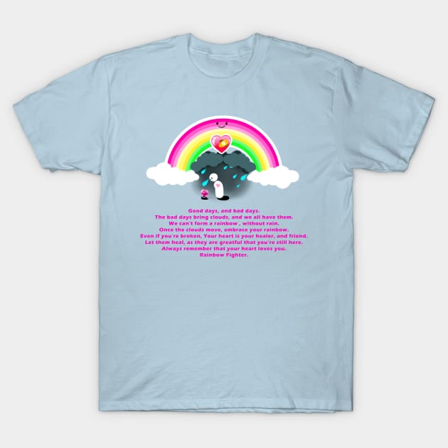 Rainbow Fighter T-Shirt by HedgehogKRGS